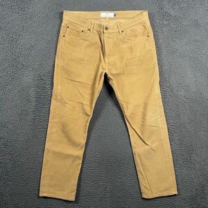 Peter Manning Pants Mens 34x27 (Fits 33x26) Beige Corduroy Trouser Slim Fit